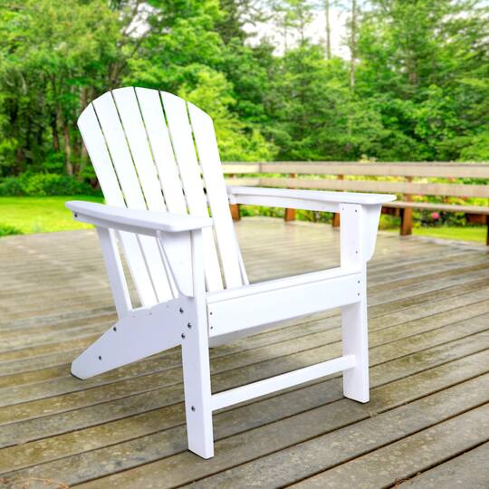 White Traditional Adirondack Chair